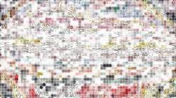 Sixth of 'reflets — paint synthesiser classic — speciality tiling 3'.