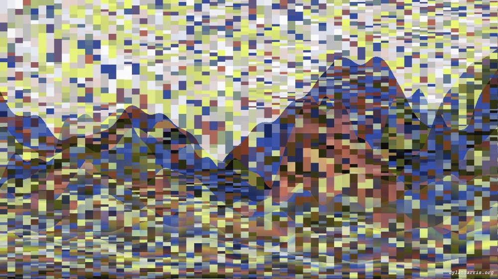 Image 'reflets — msg — abstract 1 vert mountains 1 3'.