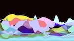 First of 'reflets — msg — abstract 1 vert mountains 1'.