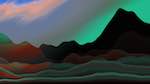Sixth of 'reflets — msg — abstract 1 vert mountains 2'.