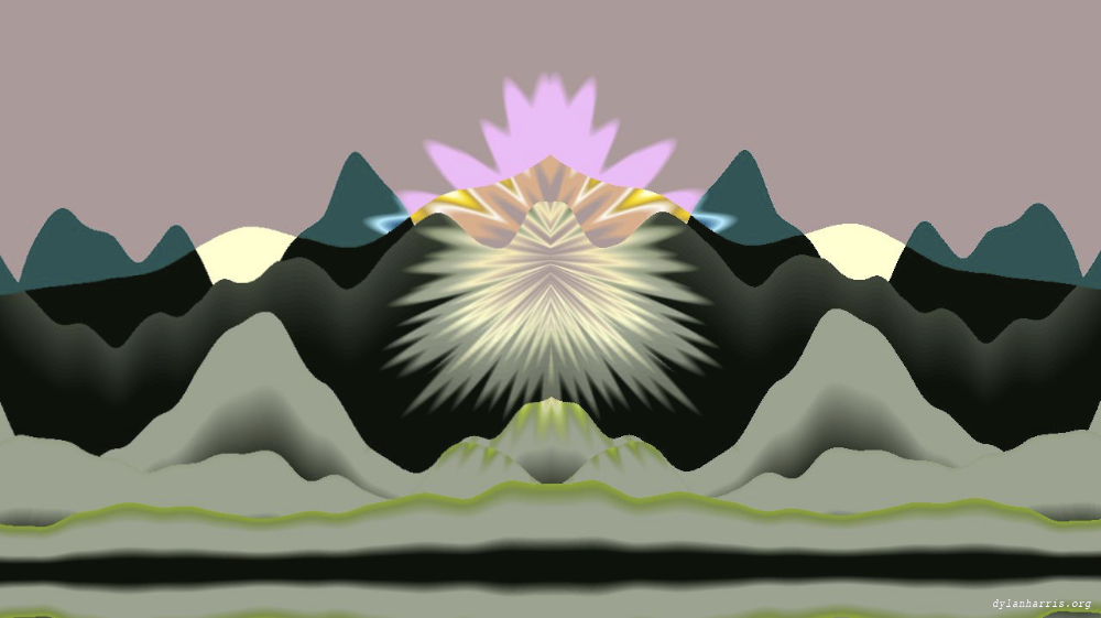 Image 'reflets — msg — abstract 1 vert mountains 3 6'.