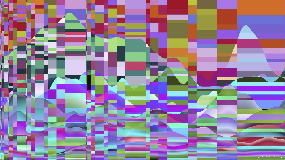 Image 'reflets — msg — abstract 1 vert mountains 3 7'.