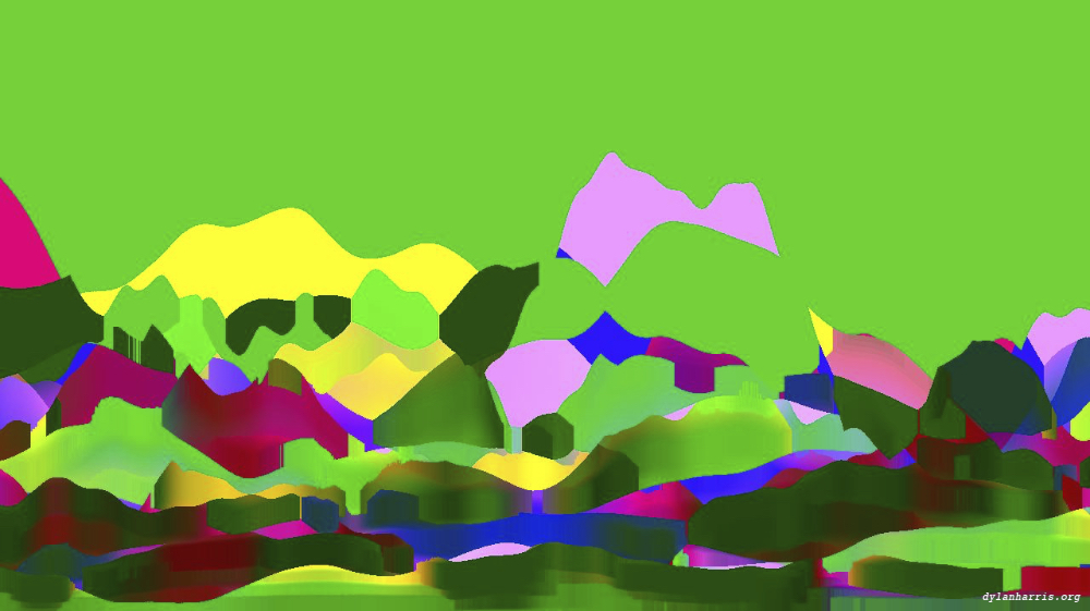 Image 'reflets — msg — abstract 1 vert mountains 3 8'.