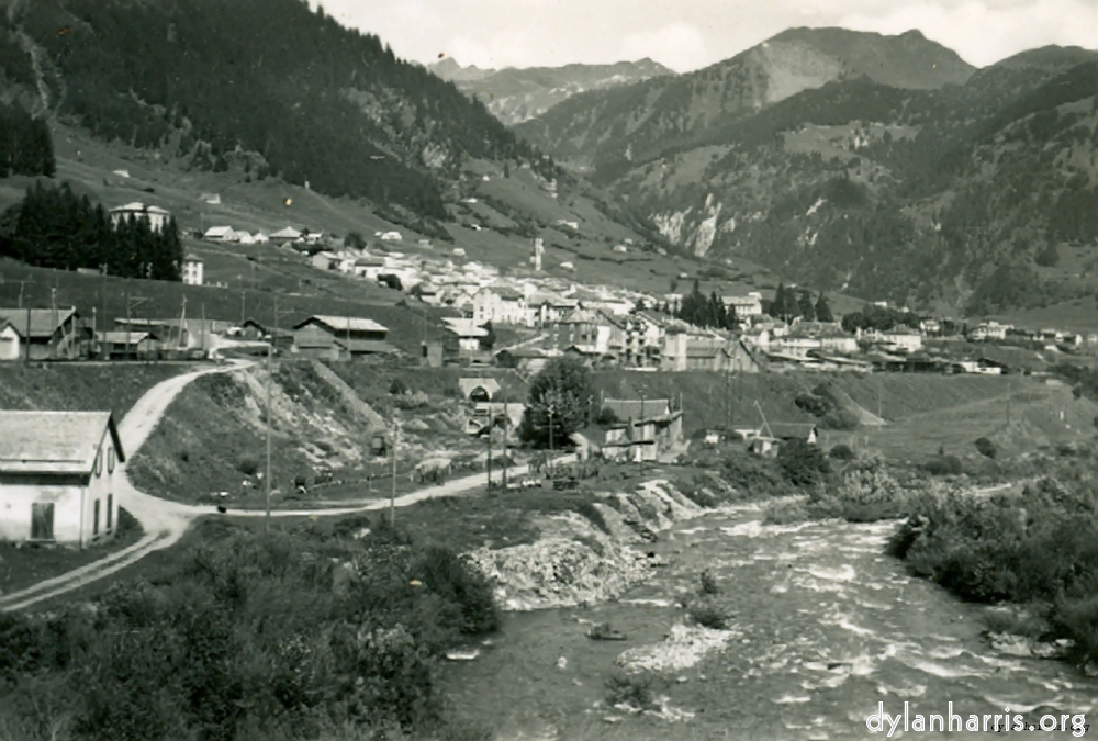 Image: Airolo and the Tienno River from the entrance of the Bedretto Valley.