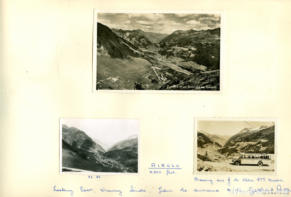 image: Airolo 4,800 ft. Looking East, shewing Airolo, from the entrance to the Gotthard Pass.