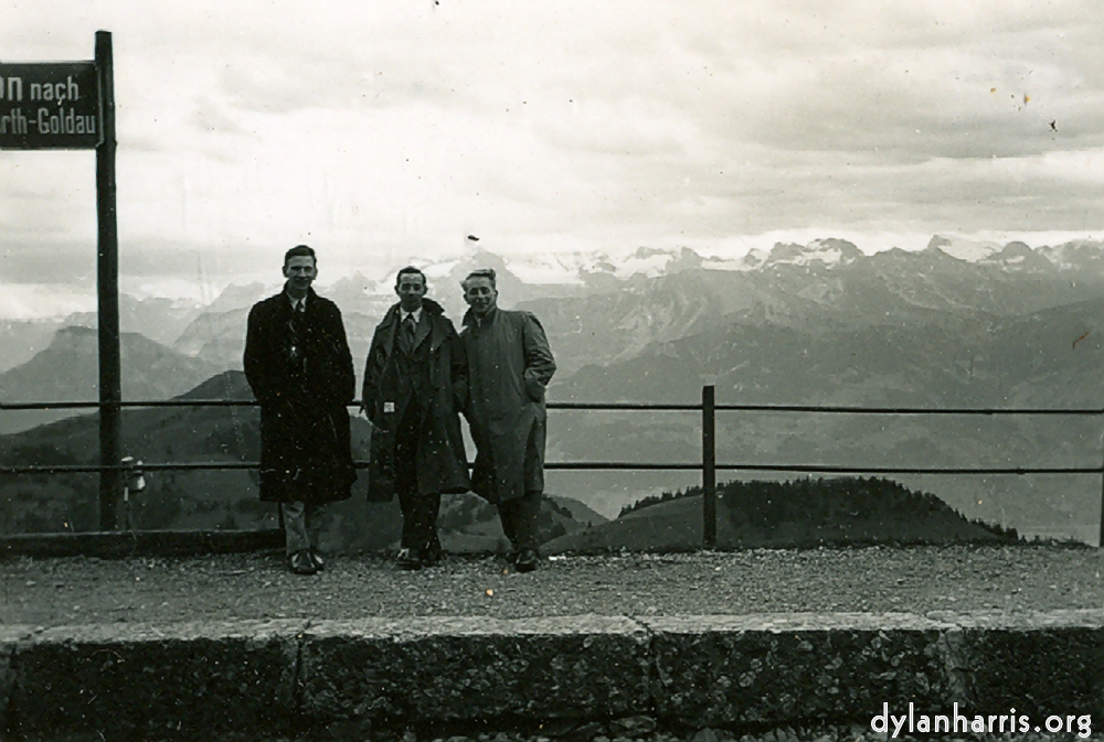 Image: Les,Self, Phil & the Alps.