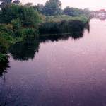 image: boats on a riverbank