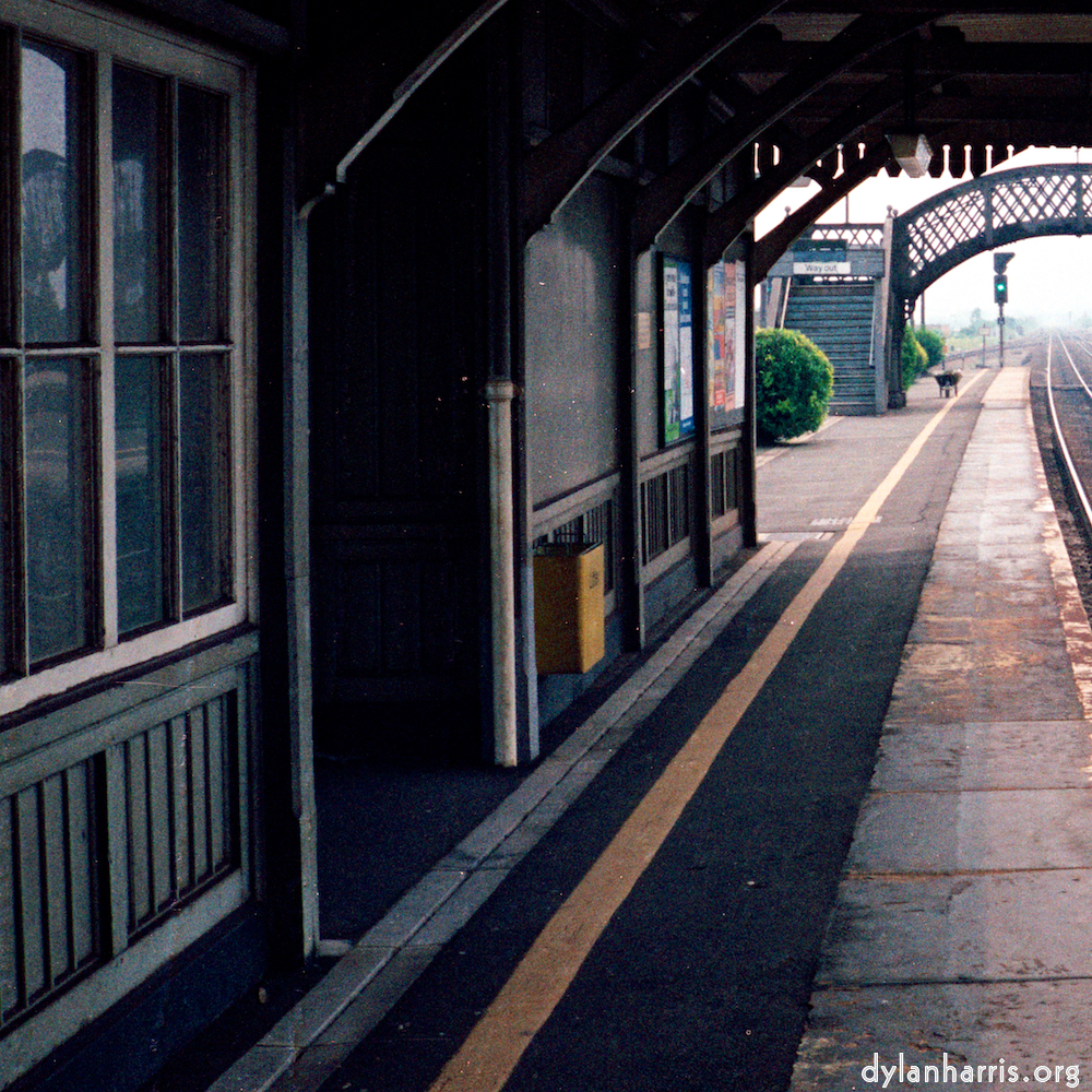 image: Clapham station in the late 1980s.