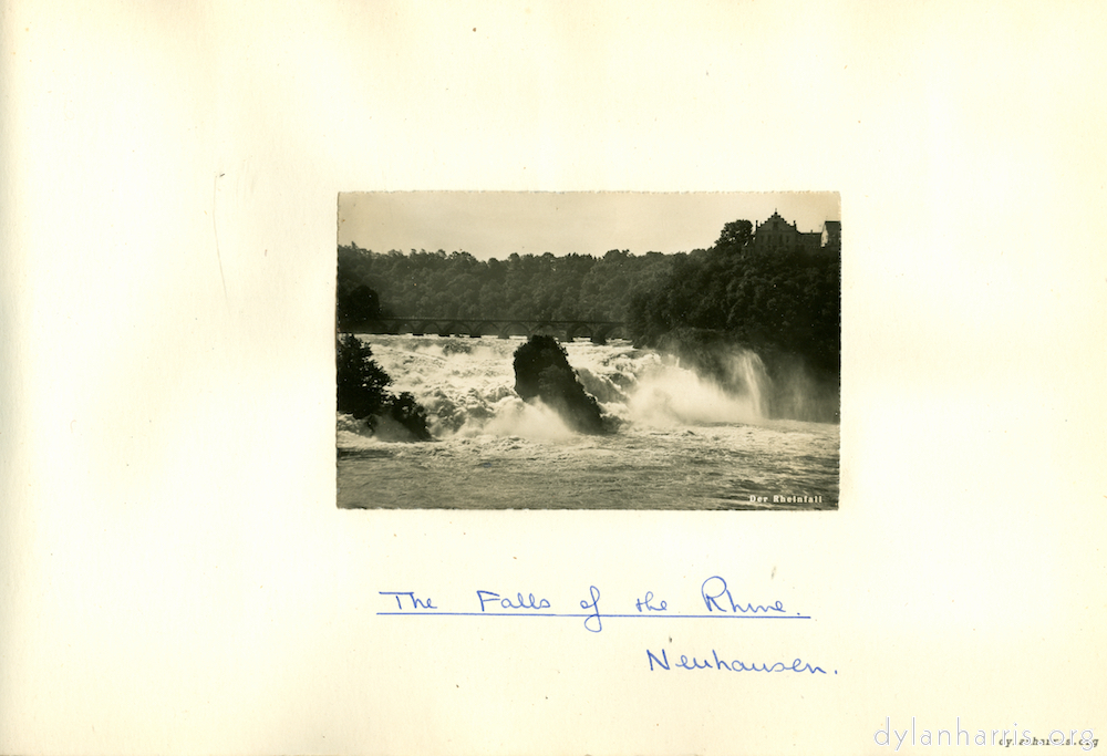 Image: The Falls of the Rhine. Neuhausen.