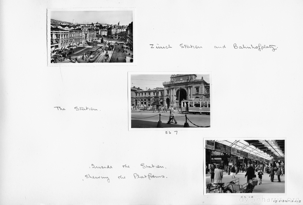 image: Zürich Station and Bahnhofplatz.