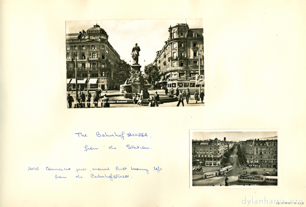 image: The Bahnhofstrasse from the Station.