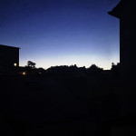 image: dawn on the rooftops, no dancing cats